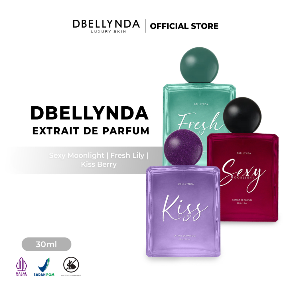 DBELLYNDA - Parfum | sexy moonlight | fresh lily | Kiss Berry | Parfum fresh | Luxury Parfum
