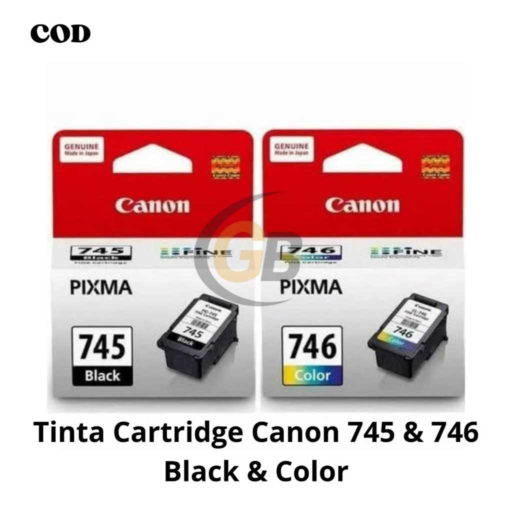 TERMURAH Tinta Canon cartridge PG 745 Black-746 color-catridge canon pg745/746