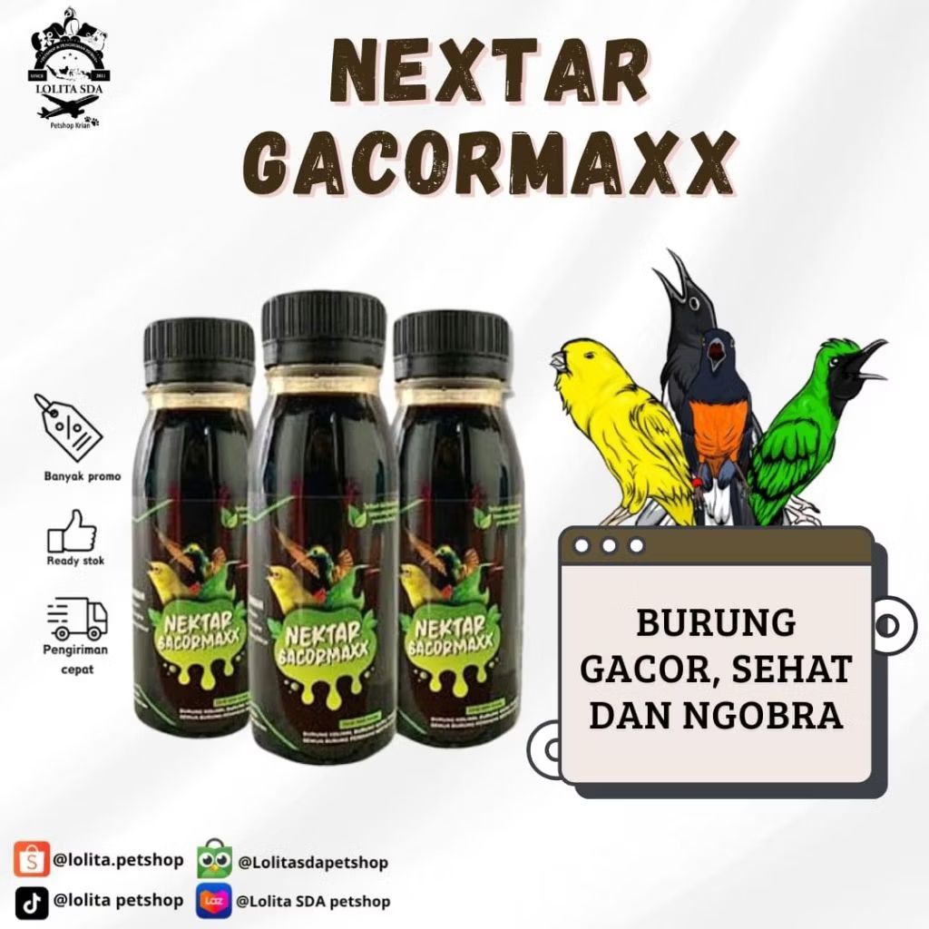 Nektar Gacormaxx nextar untuk burung nektar gacormax