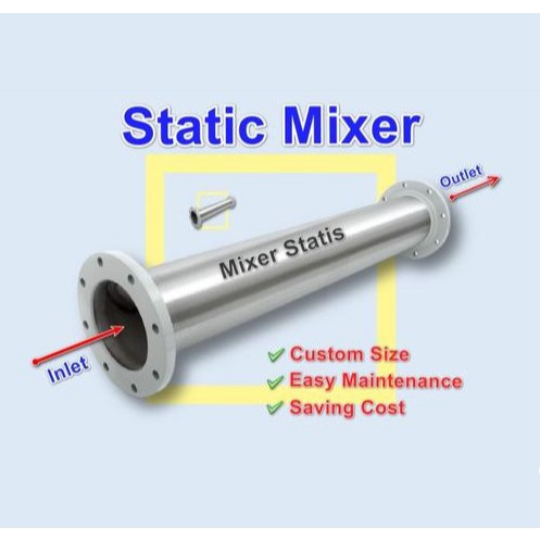 Static Mixer 2 inch | Static Mixer DN50 | Static Mixer Stainless Steel | Mixer Statis | Mixer Pengad