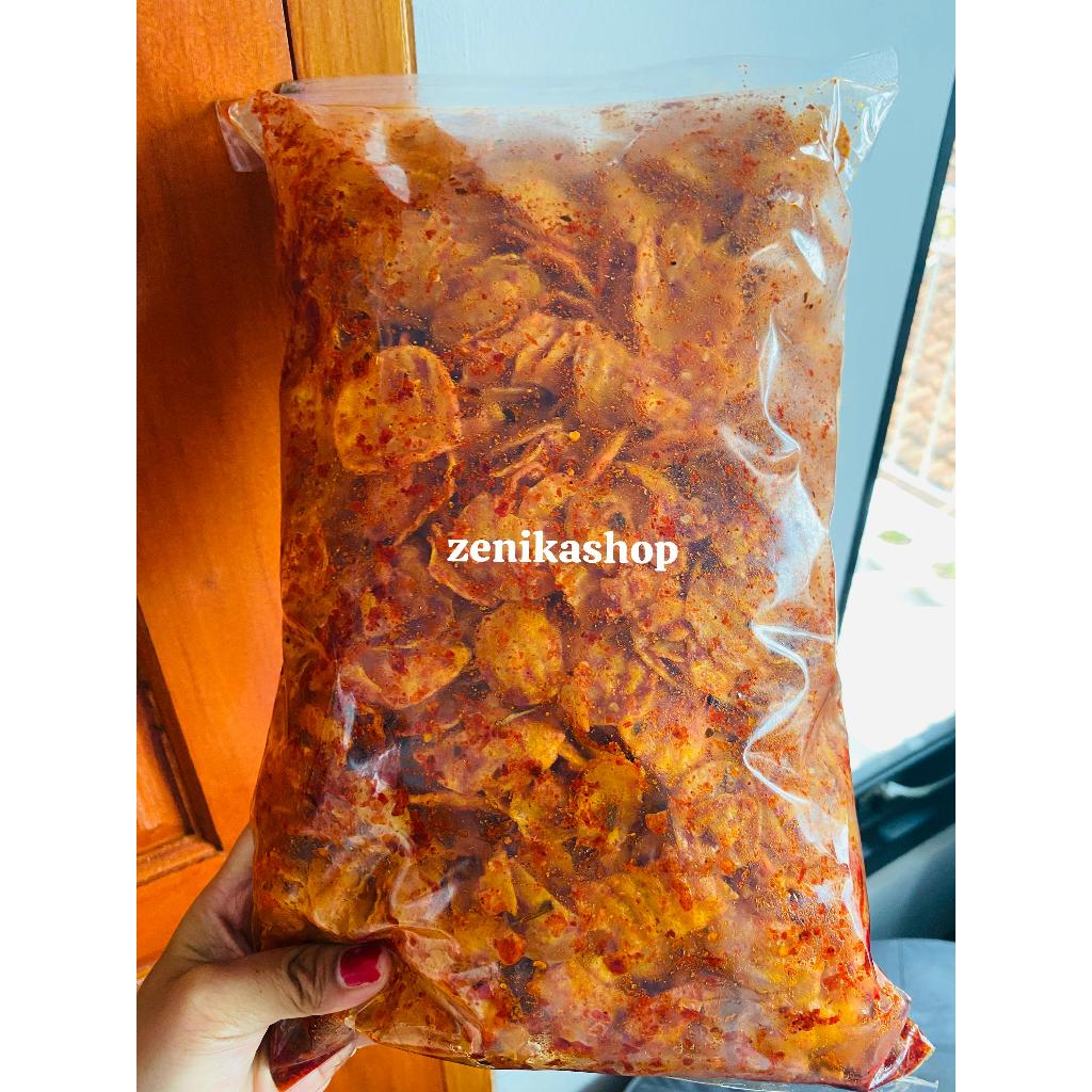 

seblak keripik poco poco 1kg bedas daun jeruk