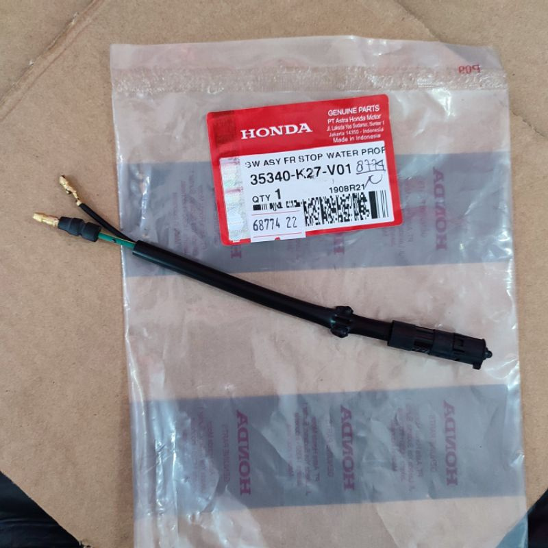 35340-K27-V01 Switch Rem Depan Honda Vario 125, 150 2018, Stylo 160, Vario 160 AHM ORI