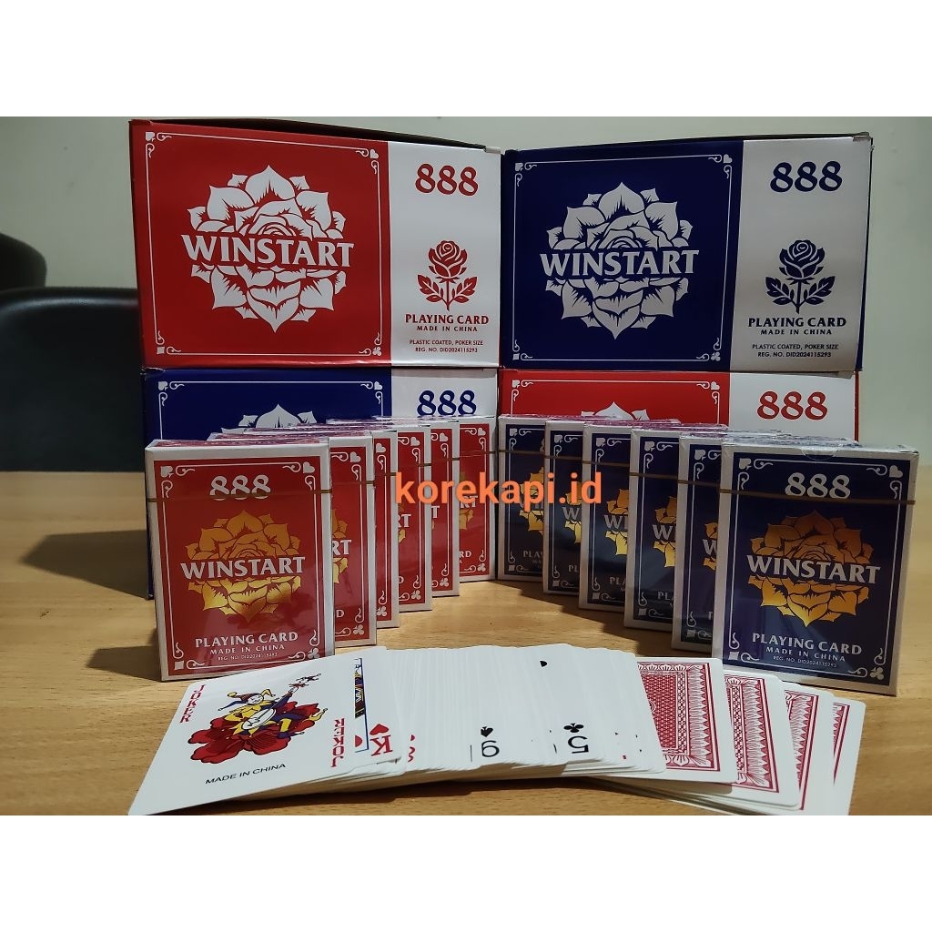 Kartu Remi 888 Winstar (1 box isi 12 pack)