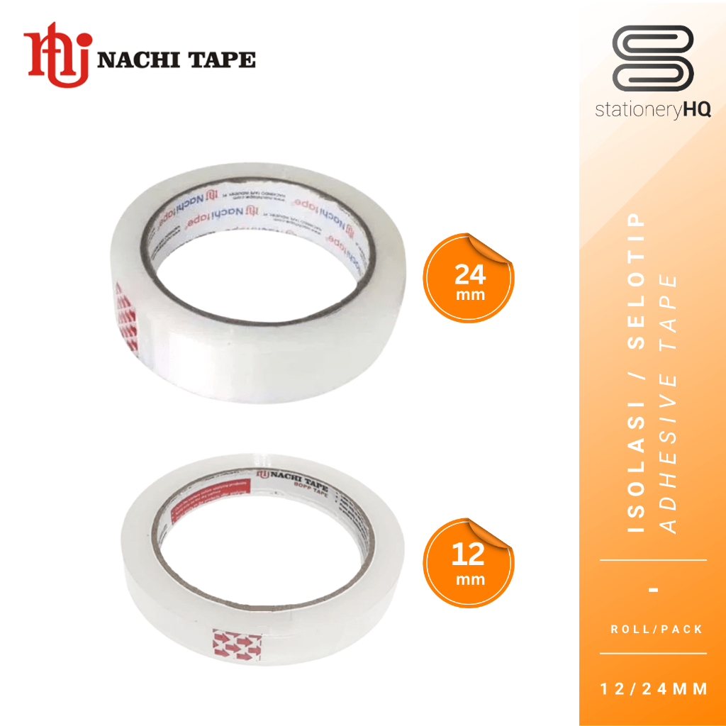 

Selotip / Isolasi / Stationery Tape Nachi 12mm 24mm