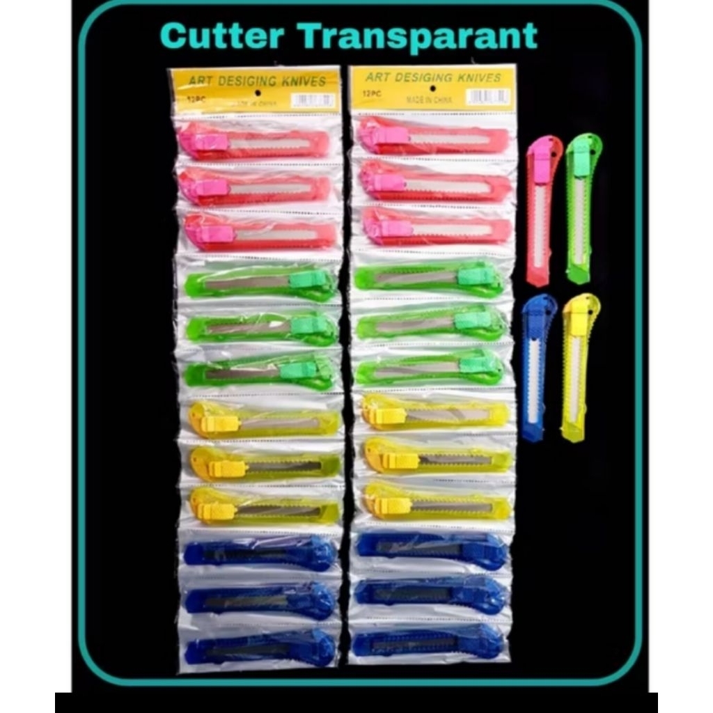 

pisau cutter besar bening / pisau cutter murah / pisau cutter Harga untuk 1 pisau cutter