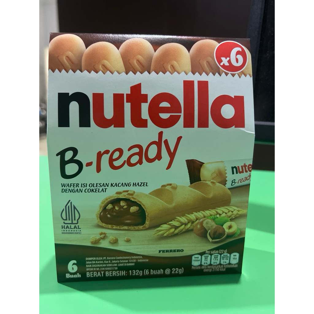 

NUTELLA B-READY CHOCOLATE WAFER 132 GR ISI 6