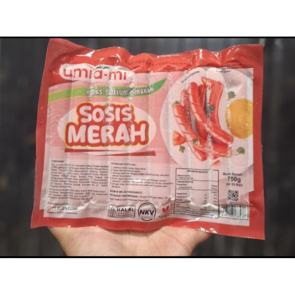 

umiami sosis merah 750gr