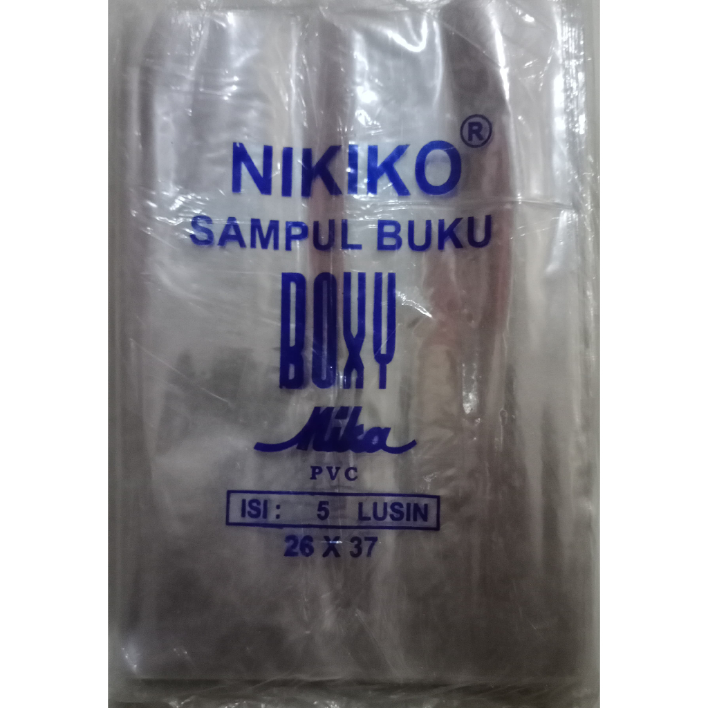 

Sampul Plastik Mika NIKIKO Ukuran Boxy Campus ( 26 x 37 cm ) untuk Buku Tulis B5 / Big Boss Campuss per pak isi 60 lembar