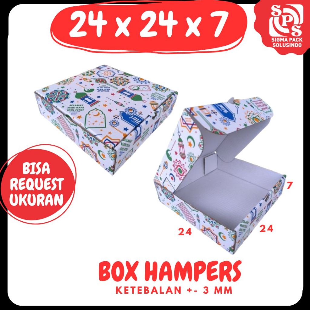 

Box 24x24x7 LD Motif Hampers Kardus Pizza Box Lebaran Pakaian Baju Idul Fitri Ied Mubarok Zigma Pack