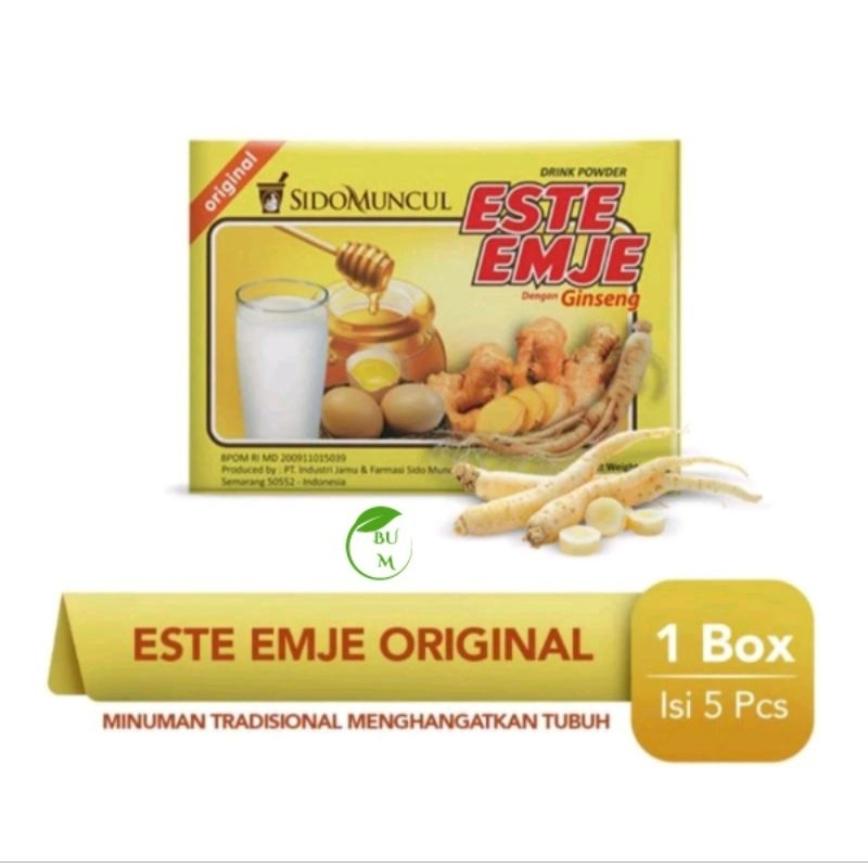 

[oddsolshop] pekanbaru/Sidomuncul Este Emje Bubuk Minum Ginseng 5 PCS 30GR Powder Drink