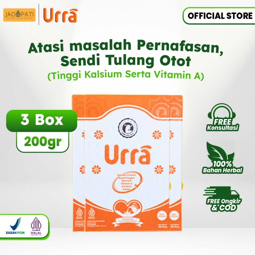 

URRA 3 BOX - Susu Kambing Saneen Eropa Penambah Berat Badan Anak dan Solusi Agar Tulang Menjadi Kuat (200 gr)