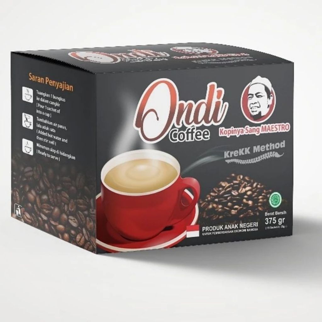 

ONDI COFFEE – Kopi Susu Kambing Herbal Sachet | Hangatkan Sendi, Pinggang, Tulang | Isi 15 Sachet