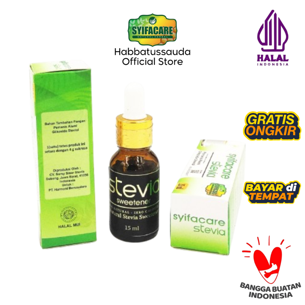 

Stevia Syifacare – Gula Diet Alami Tanpa Kalori Cocok untuk Penderita Diabetes