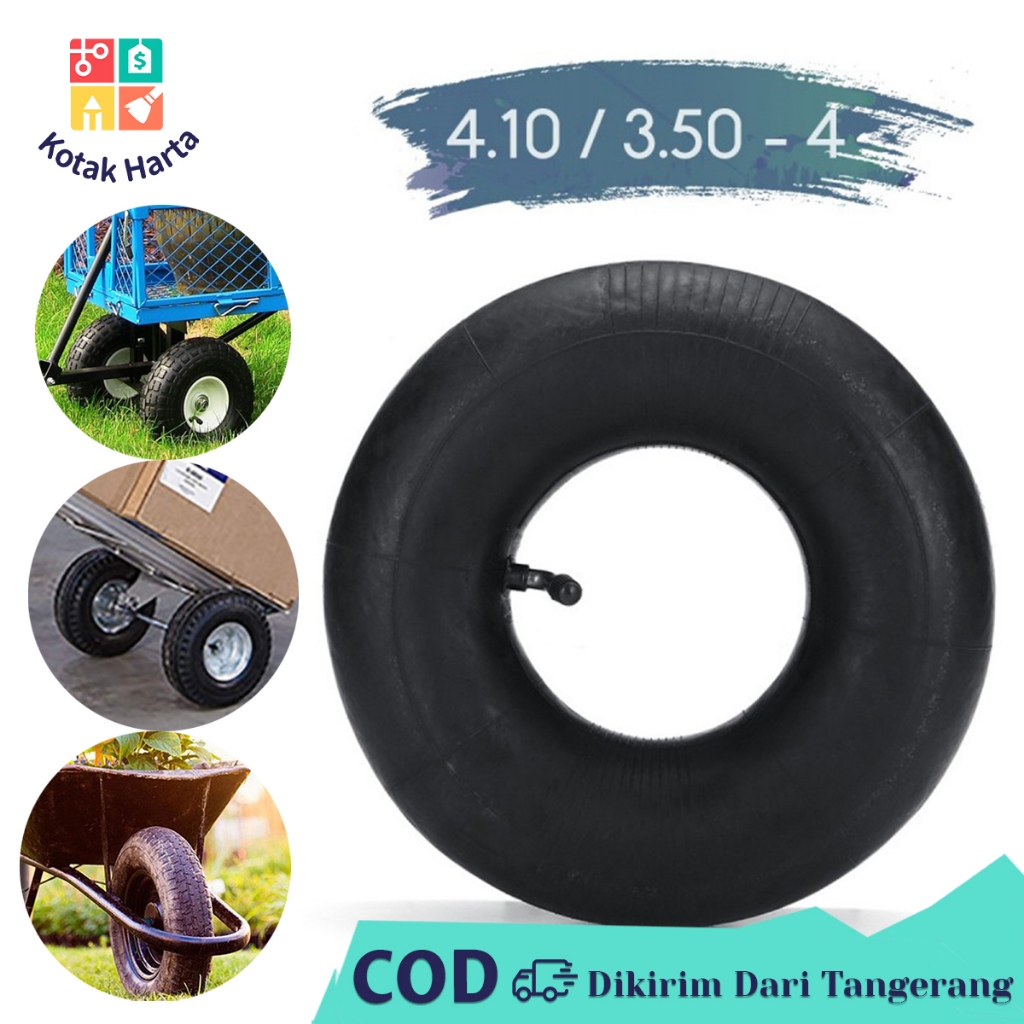 Ban Dalam Ring 4.10/3.50-4 Pentil Bengkok Ban Dalam Cincin ATV Ban Ring Diameter 10 Inch