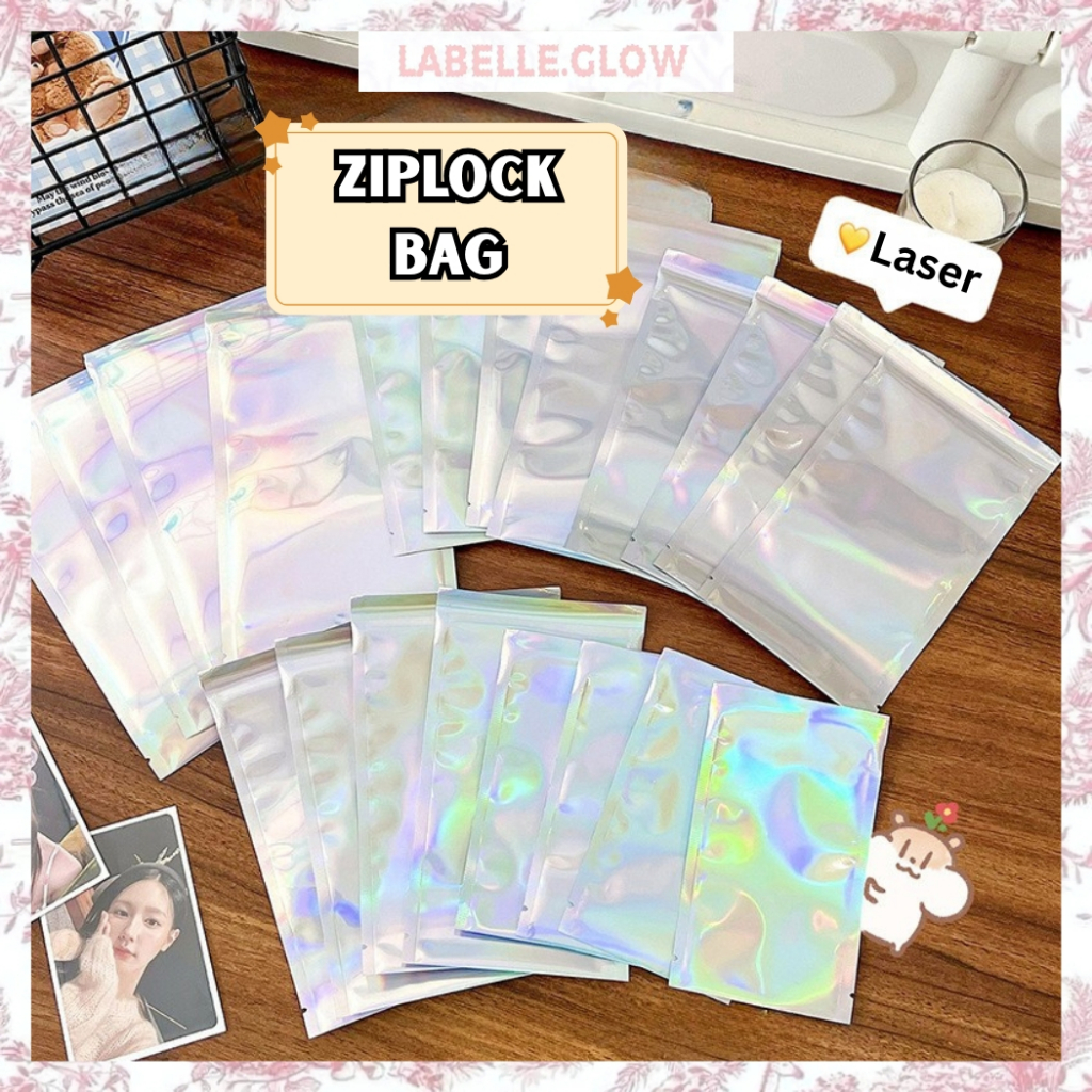

LB Inner Sleeve Ziplock Hologram Per Lembar Plastik Packing Photocard KPOP Plastik Kartu ST19