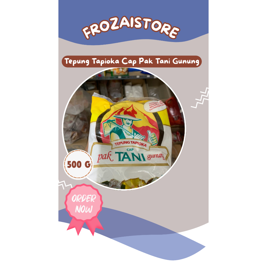 

Tepung Tapioka Cap Pak Tani Gunung (500g)