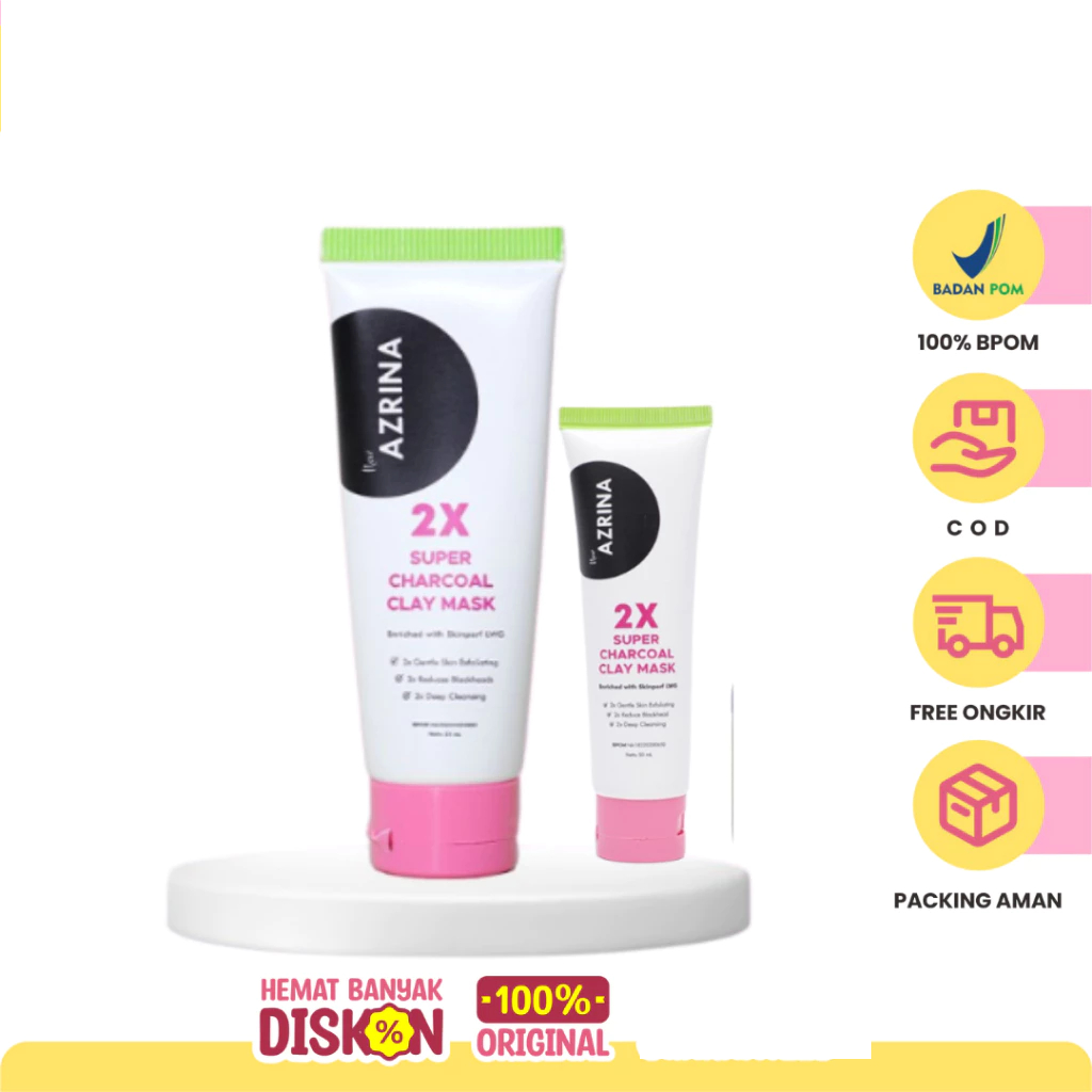 Azrina 2X Charcoal Clay Mask 25/50 ML