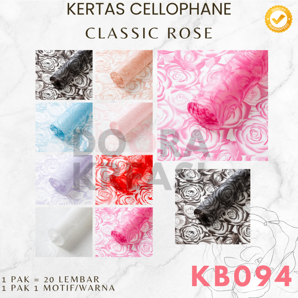 

Kertas Cellophane Buket Bunga Classic Rose [ECER]