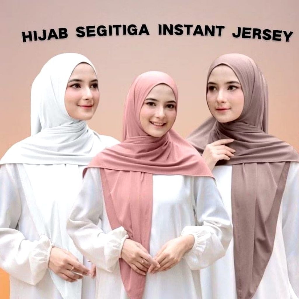 HIJAB SEGITIGA DEWASA INSTAN JERSEY|| SEGITIGA INSTAN JERSEY||JILBAB SEGITIGA INSTAN JERSEY