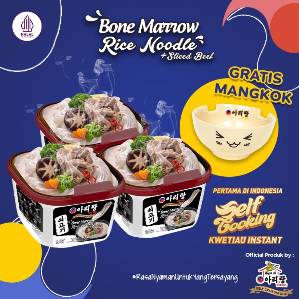 

Arirang Self Cooking Box Bone Marrow Paket 3pcs_Free Mangkok