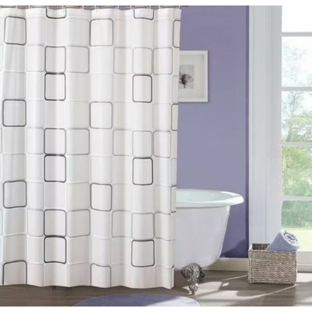 Tirai Kamar Mandi Anti Air | Tirai Shower Gorden Kamar Mandi