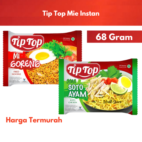 

Mie Instan Tip Top 68 Gram Mi Goreng Rebus Soto Ayam