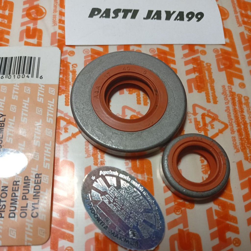 oil seal chainsaw Stihl ms 381 besar kecil