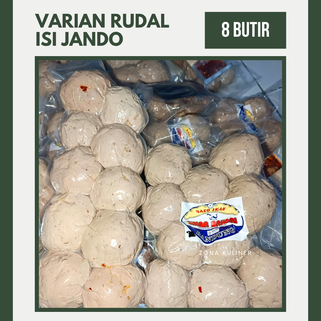 

Bakso Ikan Rudal Jando - 8 Butir | Sinar Bahari Bandung