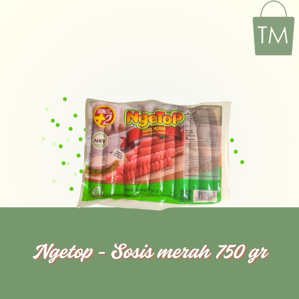 

Sosis ngetop ayam merah 750 gr