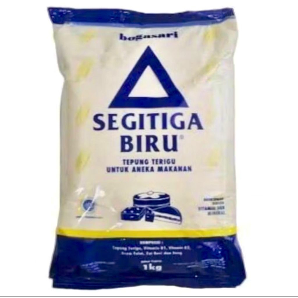 

Tepung Terigu SEGITIGA BIRU 1Kg ( Protein Sedang )