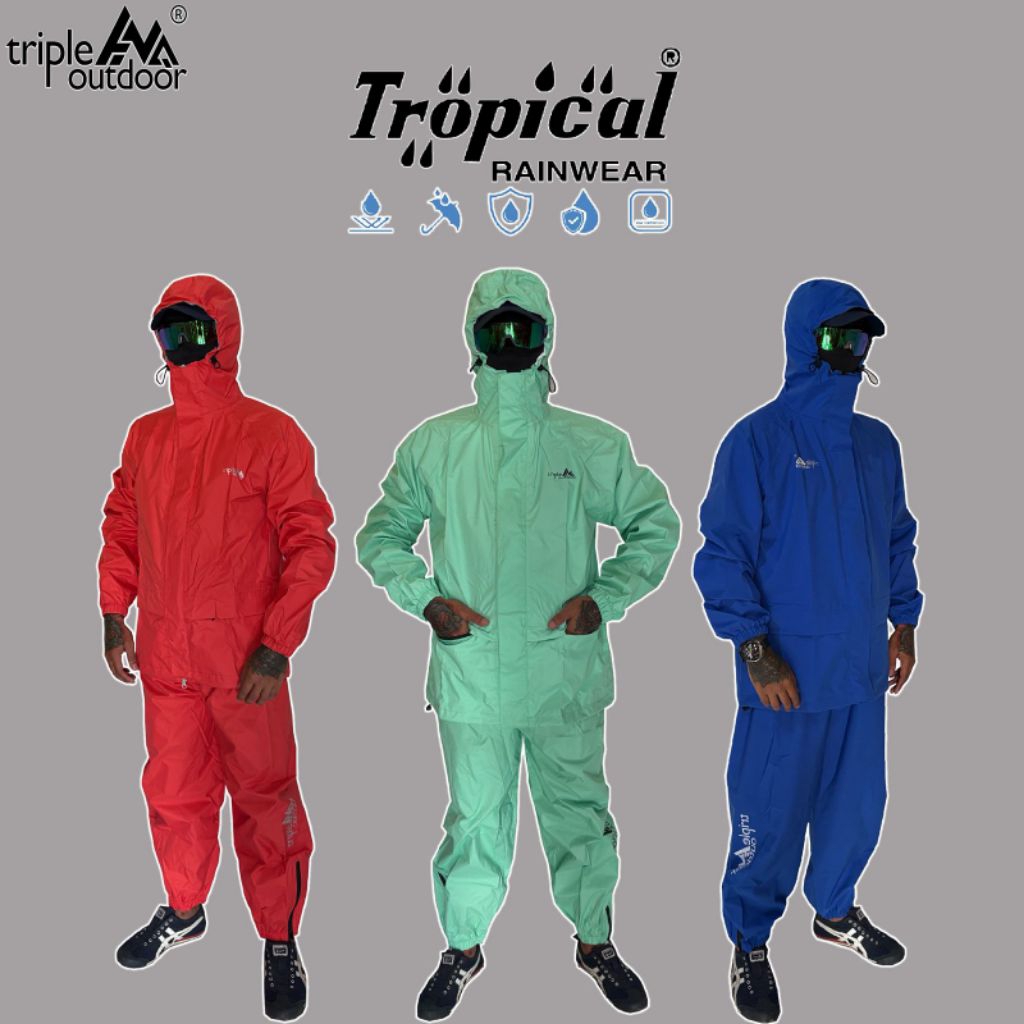 jas hujan triple outdoor tropical series - raincoat riding triple outdoor tropical series
