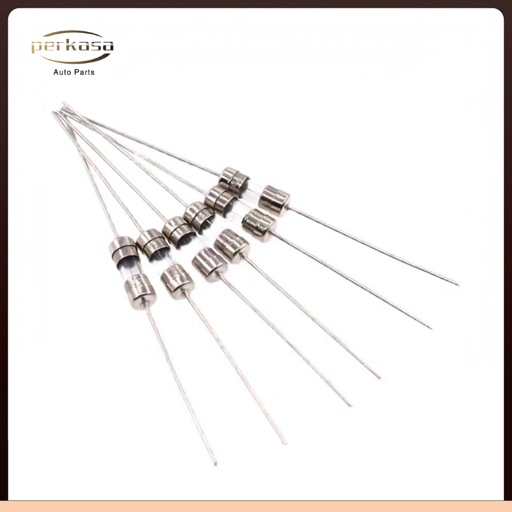 10pcs Fuse Kaca kecil kaki 250V 3.6x10mm Glass Sekring Ampere