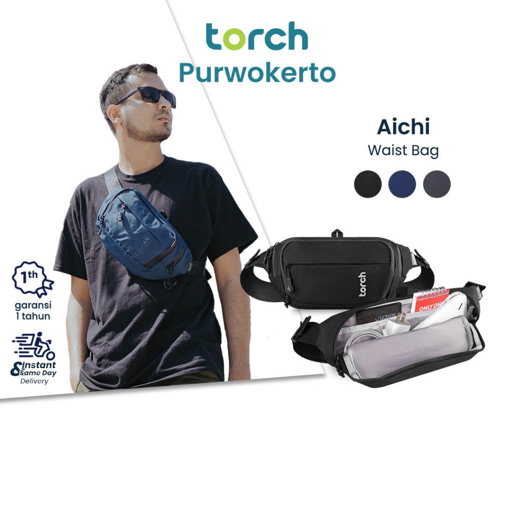TORCH Aichi Tas Pinggang Konser  Anti Air Pria Wanita -  Crossbody  Outdoor