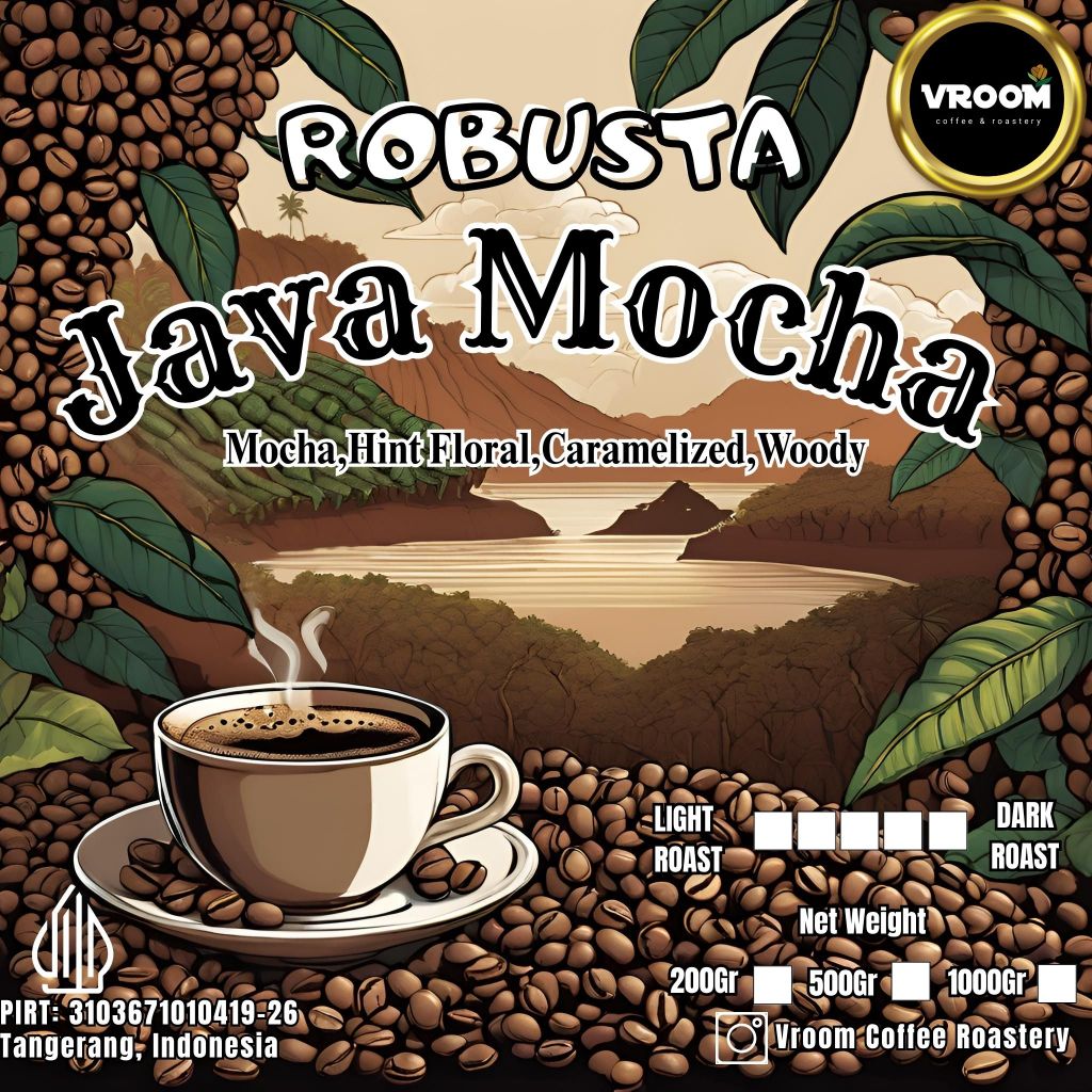 

Coffee Robusta Java Moka Temanggung Roasted Bean Biji Matang Bubuk 1KG