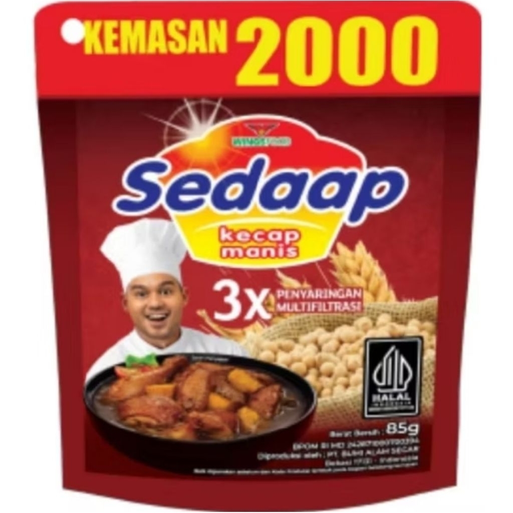 

Kecap Sedaap Kemasan 2000 @85g
