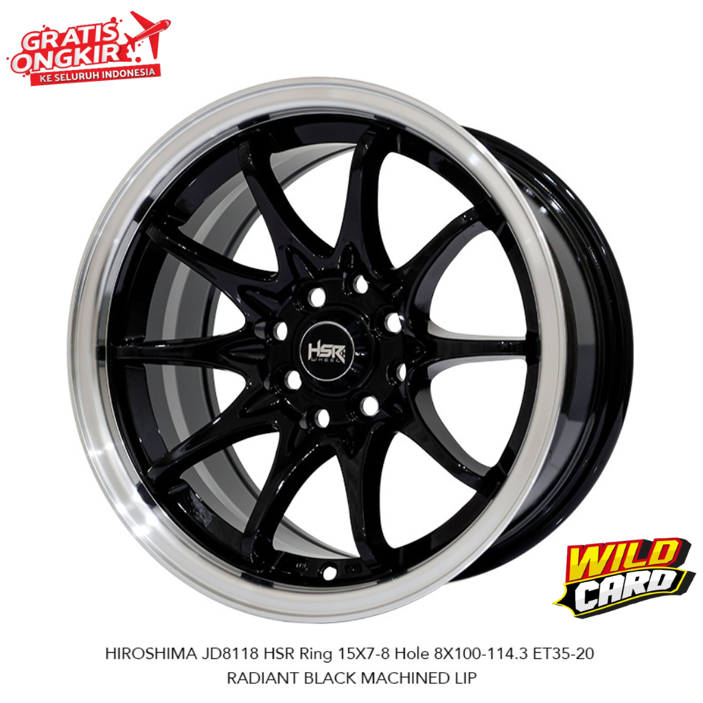 Ready Velg Celong R15 HSR HIROSHIMA pnp Mobil Ayla Ertiga Grandmax dll