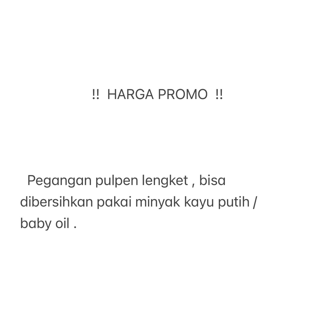 

PROMO Pulpen Gel Slim tinta Hitam