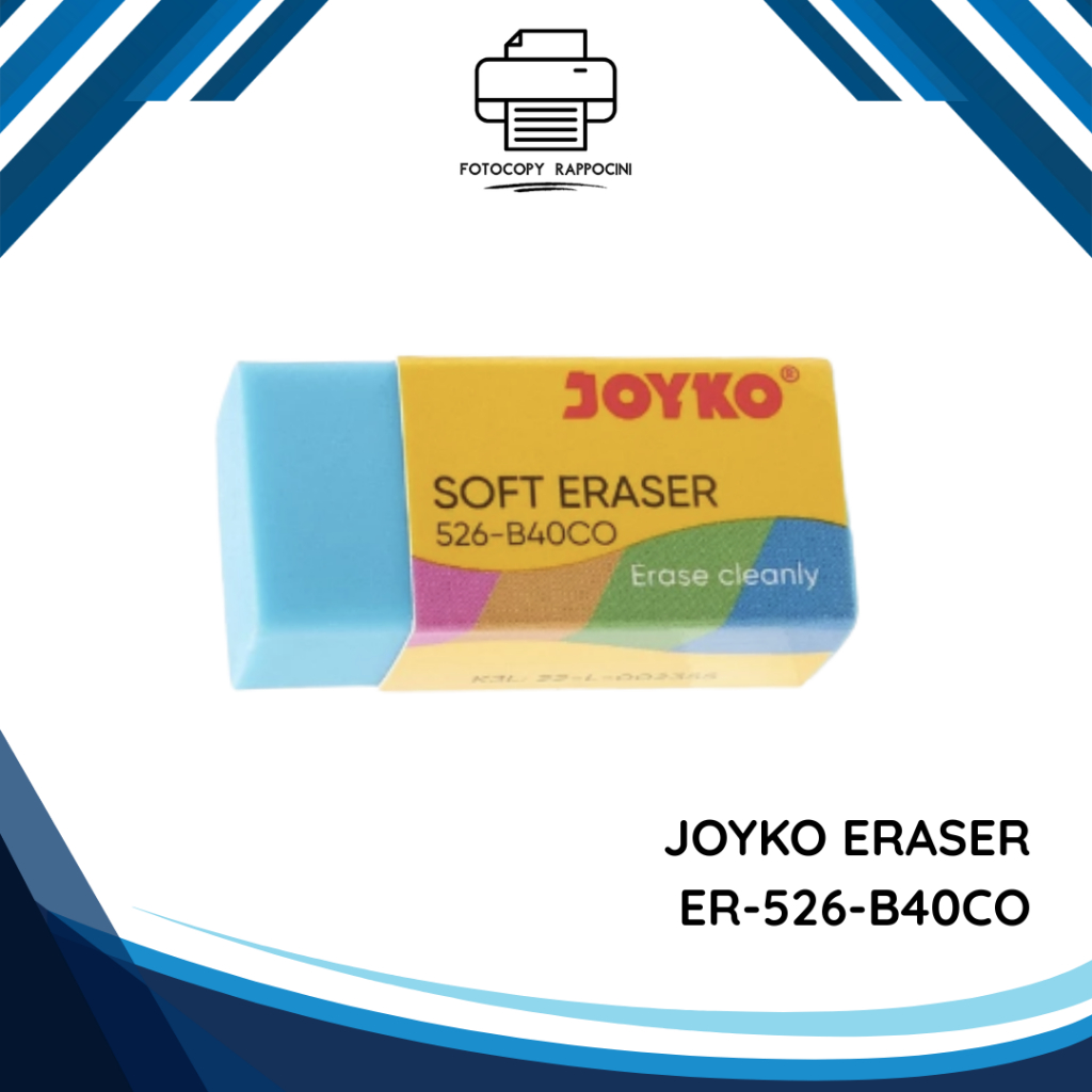

JOYKO ERASER ER-526-B40CO – PENGHAPUS WARNA WARNI SUPER CLEAN