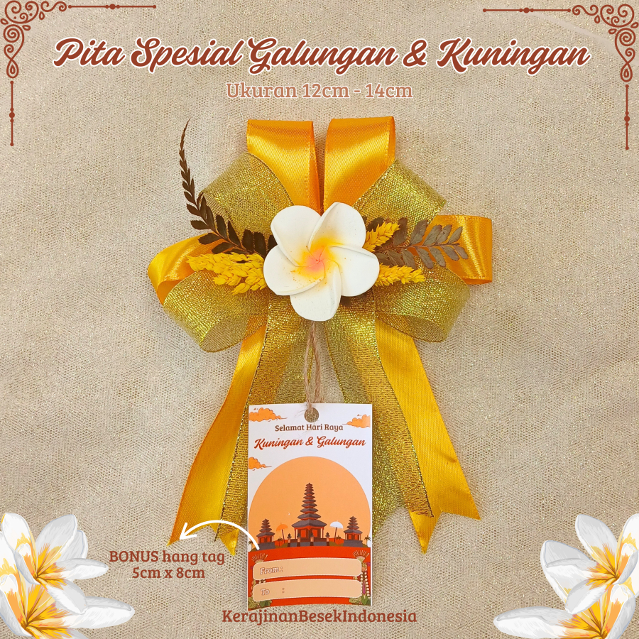 

READY STOCK Pita Hampers Galungan Kuningan BONUS Hangtag parsel hari raya bali mewah bagus komplit bunga kamboja