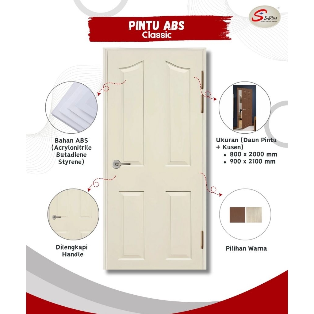 PINTU ABS S-PLUS / SPLUS ABS DOOR type classic