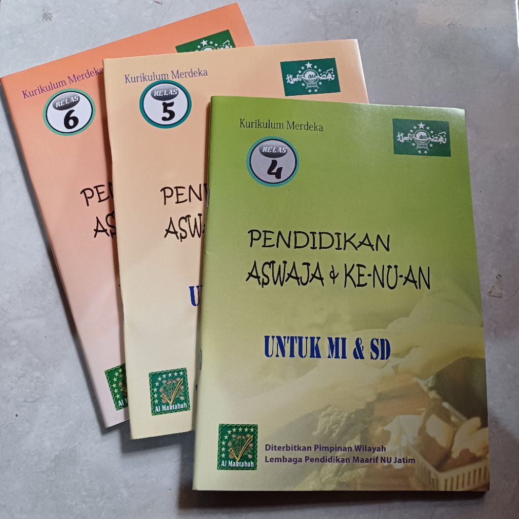[Edisi Baru] BUKU SISWA PENDIDIKAN ASWAJA & KE-NU-AN, UNTUK MI KELAS 4, 5, 6