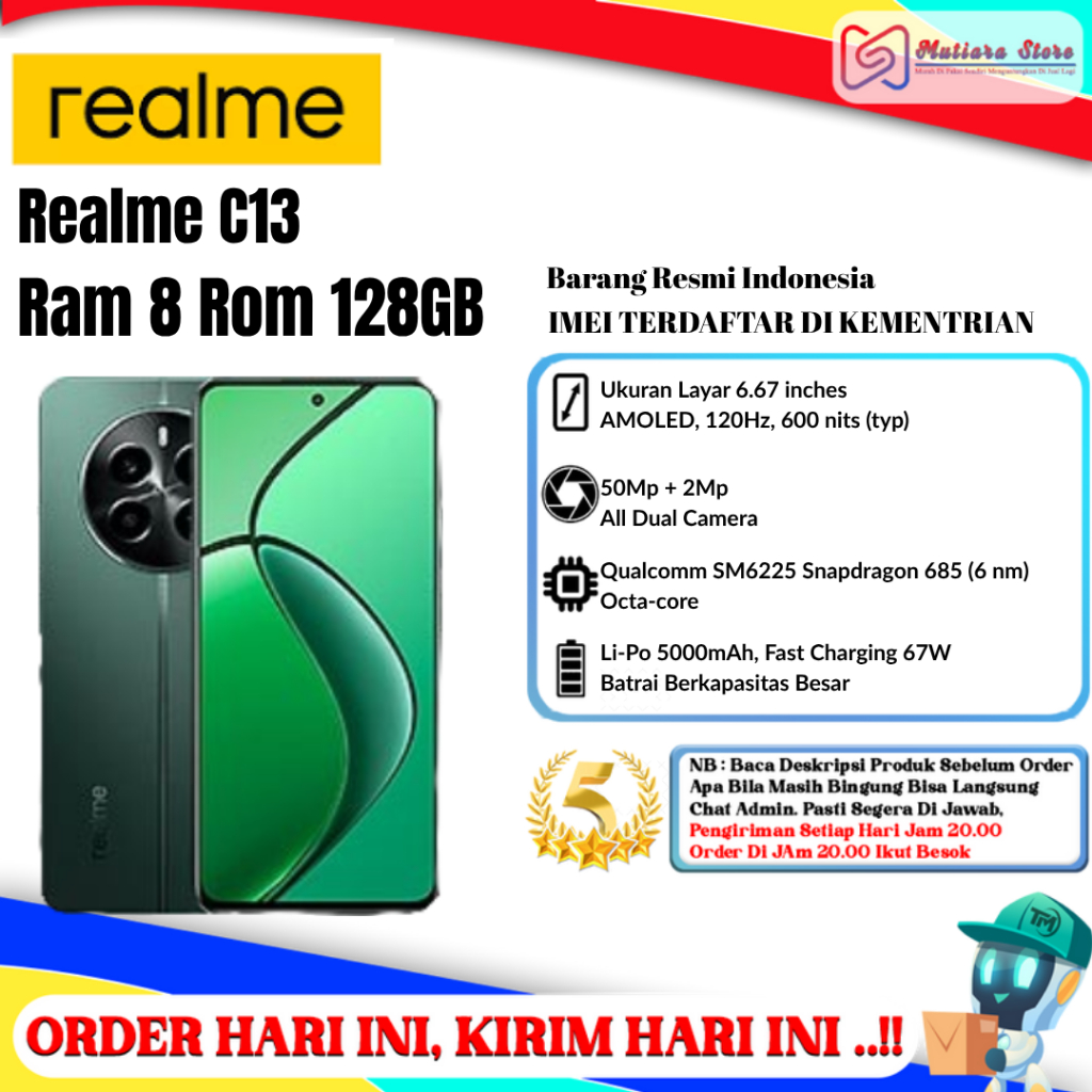 Realme 13 Ram 8/128GB | Ram 8/256GB | Ram 12/256GB