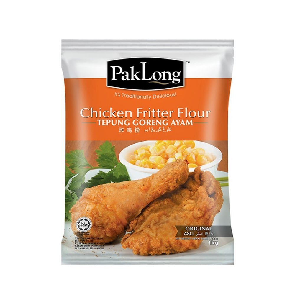 

Pak Long Chicken Fritter Flour - Pak Long Tepung Bumbu Ayam - Tepung Bumbu Malaysia HALAL