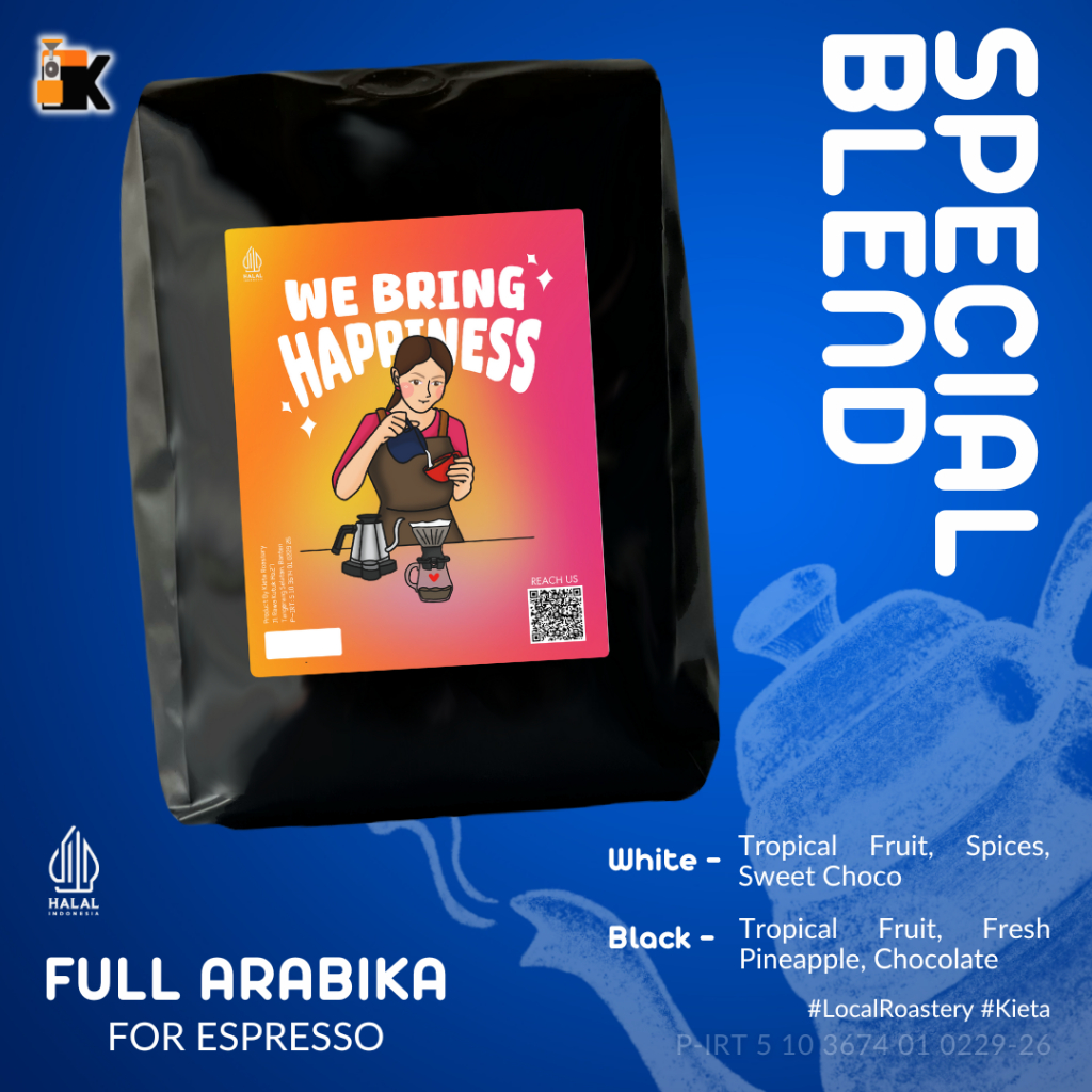 

Kieta Roastery - Biji Kopi Special Blend 500g-1kg / Bubuk Arabica Roasted Coffee Bean Espresso Based