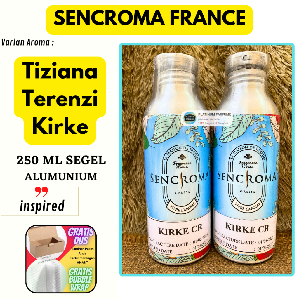 Bibit Parfum Tiziana Terenzi Kirke ( KIRKE ) SEGEL 250 ML Alumunium SENCROMA Fragrance - Parfum Murn
