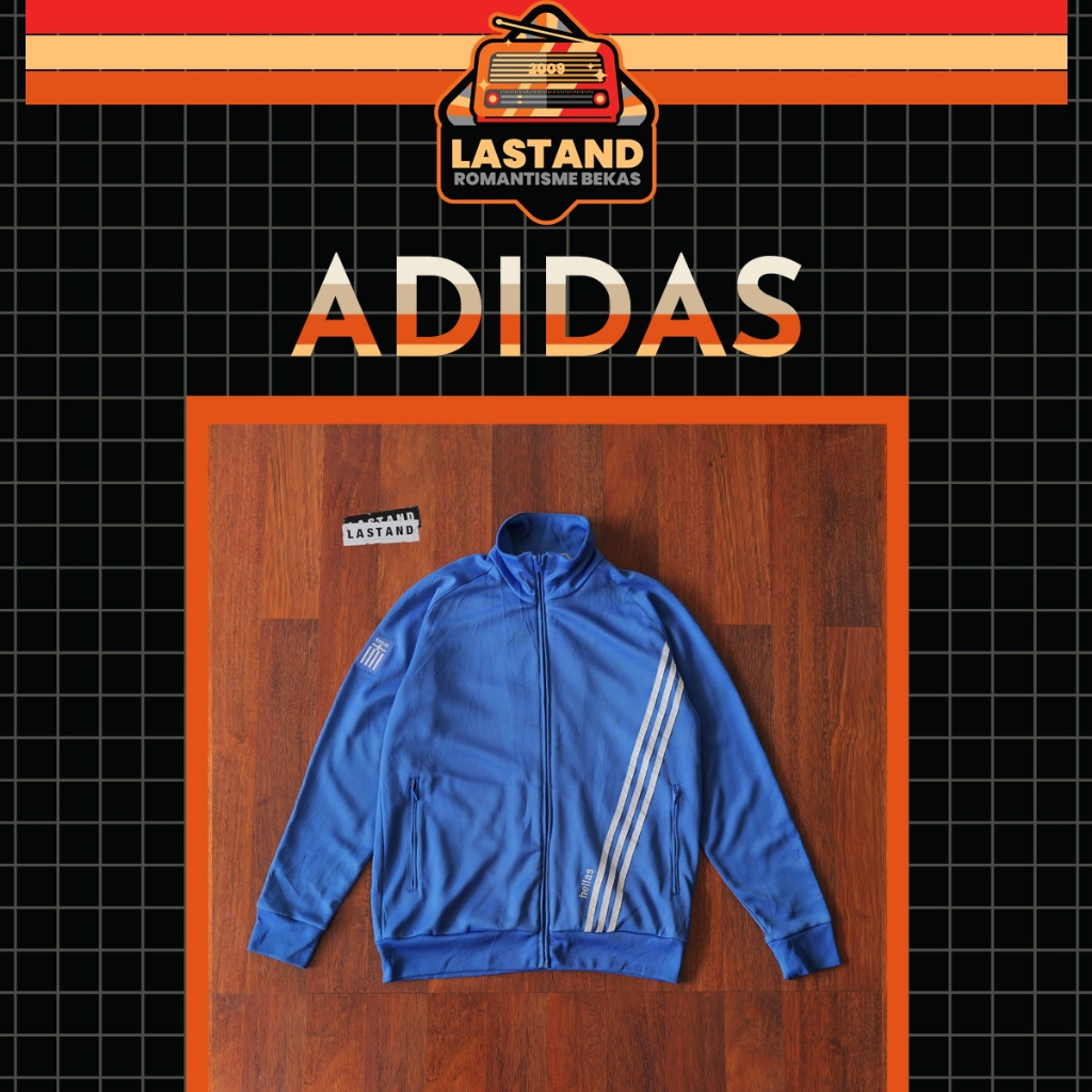 Jaket (Sample) Bola Vintage Adidas Yunani/Greece FIFA WORLD CUP 2006