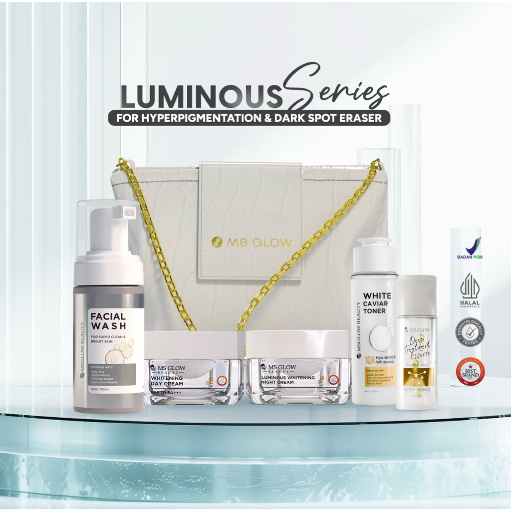 PAKET MS GLOW LUMINOUS SERIES free essence mini