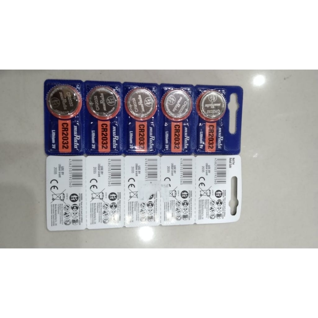 batray murata ORI CR 2032 COD, remot motor, remot mobil ,jam tangan DLL