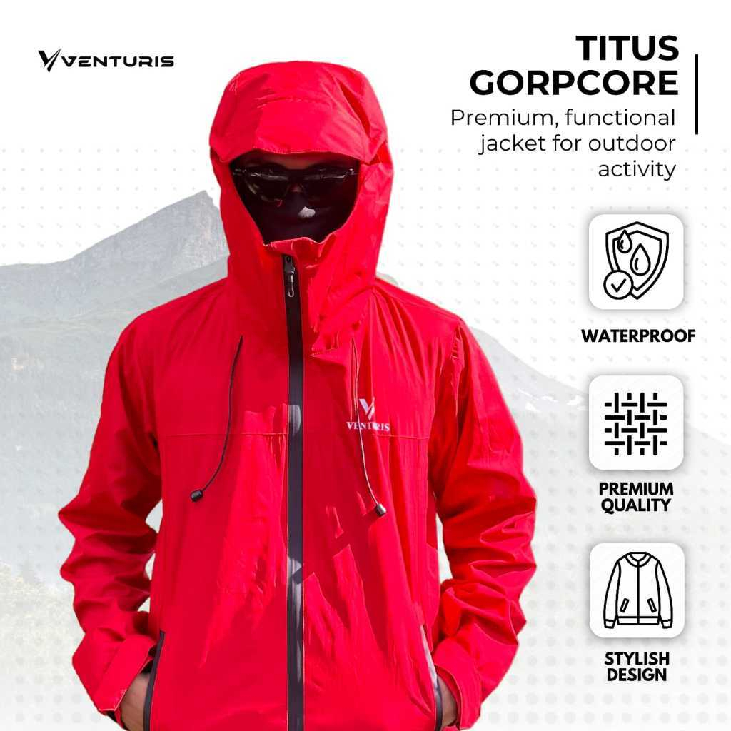 Jaket Venturis Gopcore Anti Air Jaket Gunung Outdoor CAMPING Jaket Motor Wp Jaket Gopcore Pul Sil