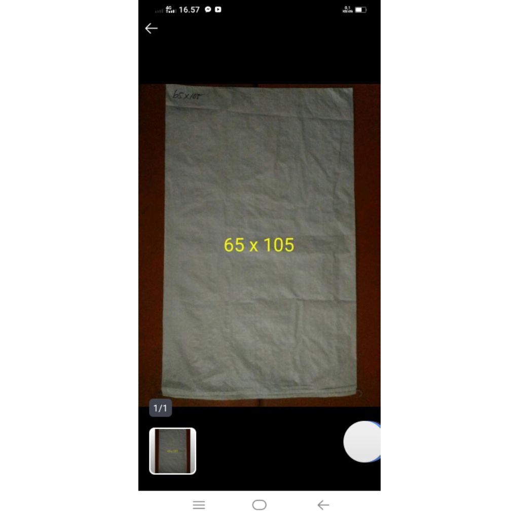 karung baru 65x105 untuk packing